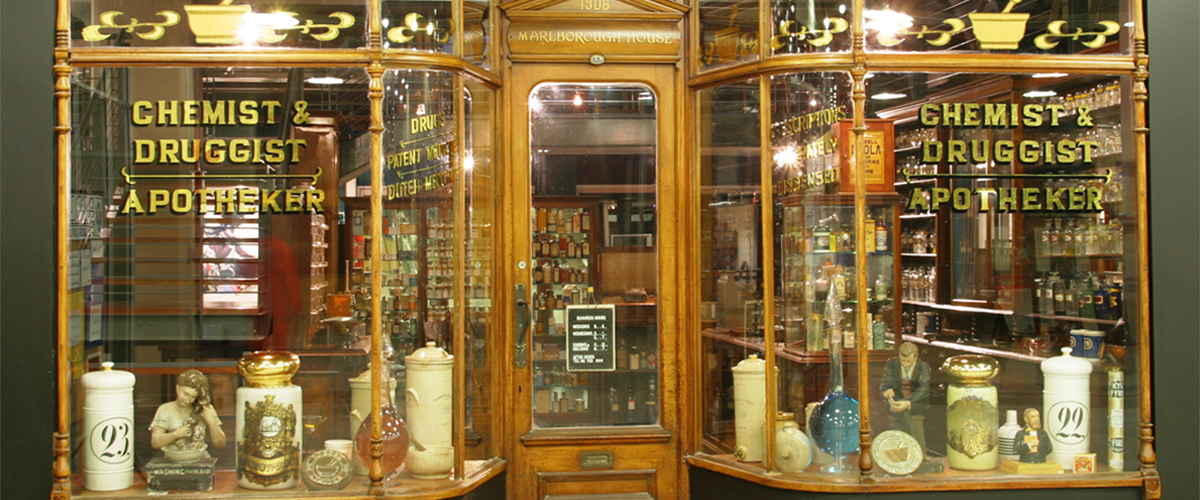 Pharmacy exterior Adler Museum